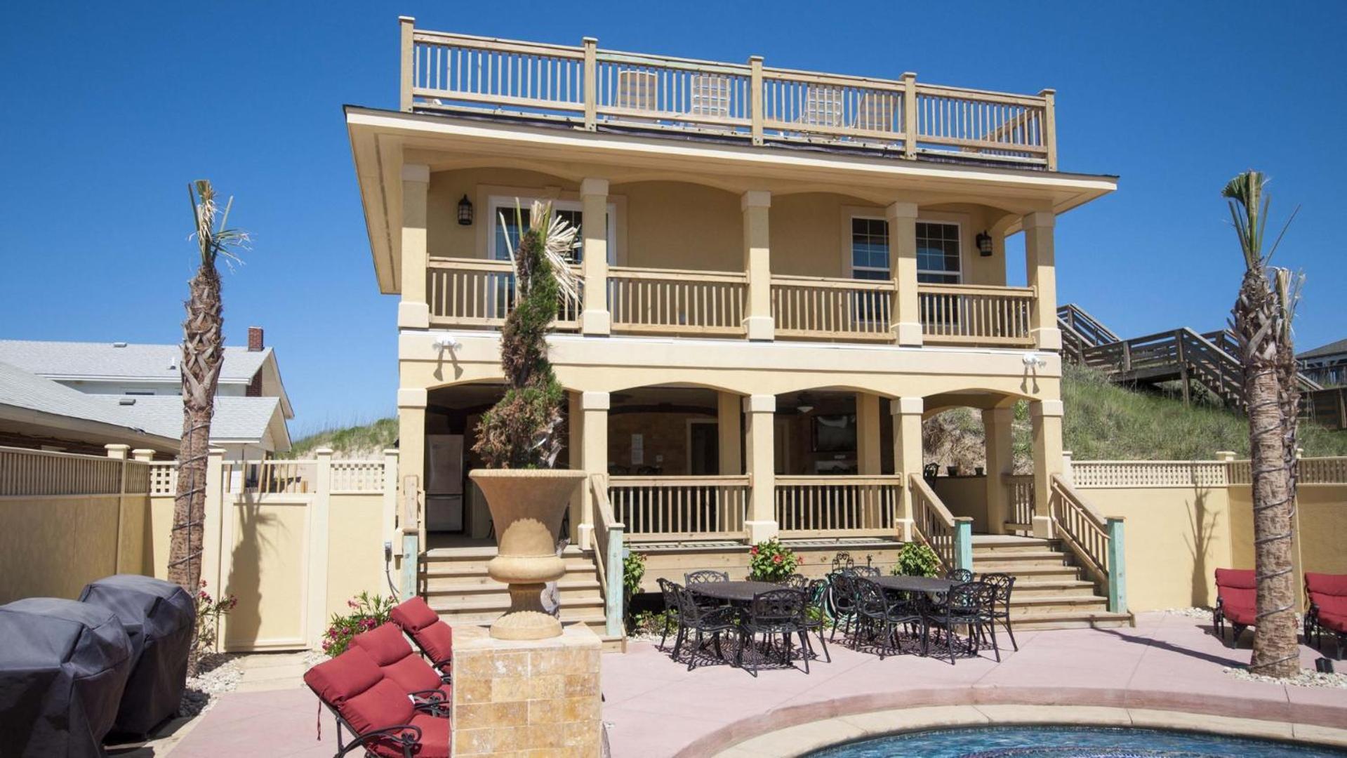 Ep204, Grande Ritz Carolina- Oceanfront, 18 Bedrooms, 18 Bathrooms كيل ديفيل هيلز المظهر الخارجي الصورة